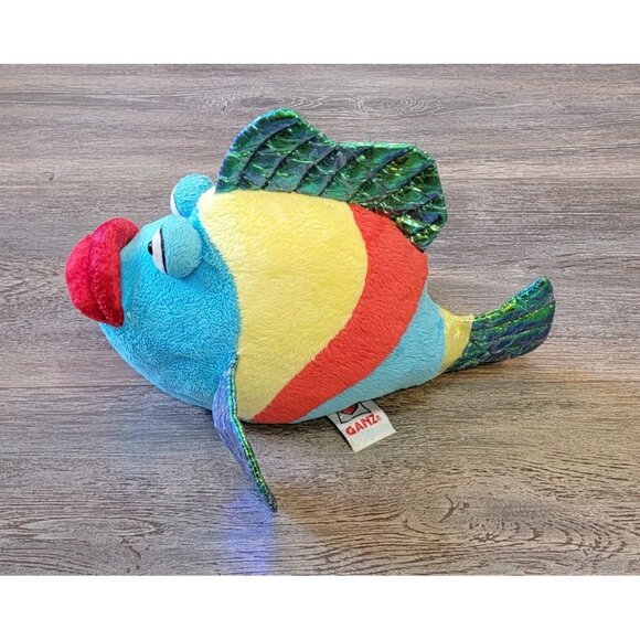 Ganz Webkinz Pucker Fish Multicolor Crinkle Fins Big Lips #HM438 - Picture 6 of 11